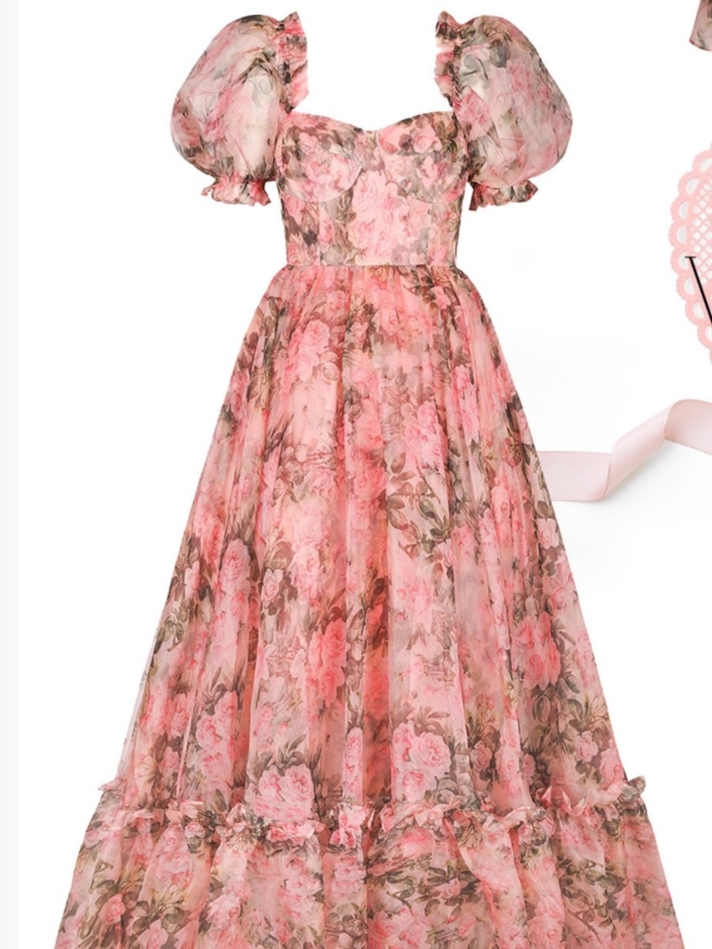 Selkie Queen Bee Silk Gauze Ritz Gown in 5x, BNWOT